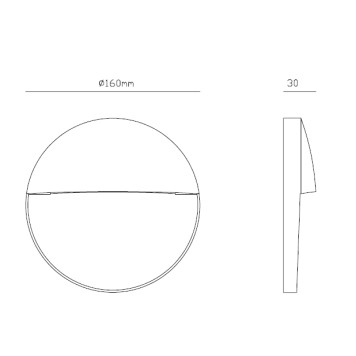 Уличный настенный светильник Mantra Baker 7018-1