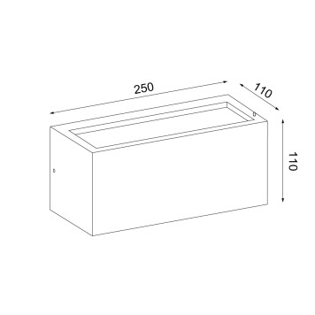 Уличный настенный светильник Mantra Utah 7050-1