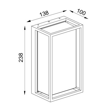 Уличный настенный светильник Mantra Chamonix 7063-1