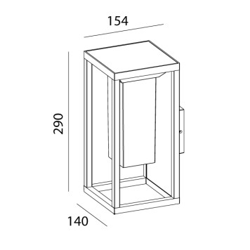 Уличный настенный светильник Mantra Meribel 7086-3