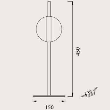 Лампа настольная Mantra Cuba 7164-3