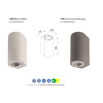 Уличный настенный светильник Mantra Levi 7180-4