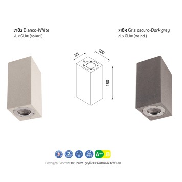 Уличный настенный светильник Mantra Levi 7182-1