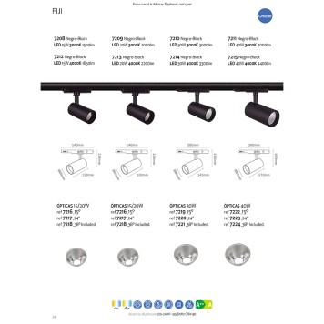 Трековый светильник Mantra Fuji 7214-4