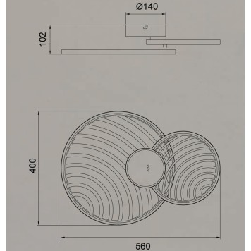 Светильник настенно-потолочный Mantra Collage 7235-3