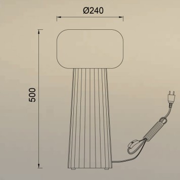Лампа настольная Mantra Faro 7249-5
