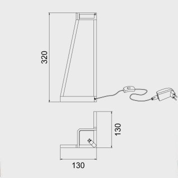 Лампа настольная Mantra Minimal 7287-3