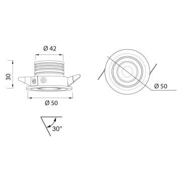Светильник точечный Mantra Neptuno 7827-1