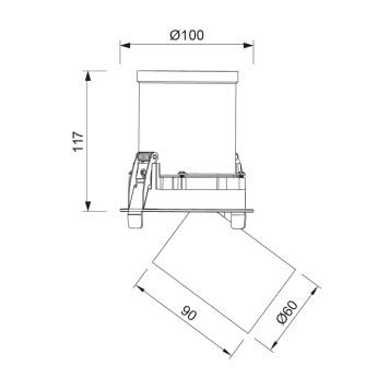 Светильник точечный Mantra Garda 7830-7