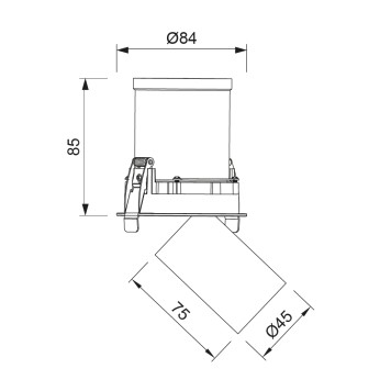 Светильник точечный Mantra Garda 7831-1