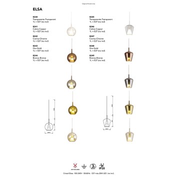 Люстра Mantra Elsa 8257-5