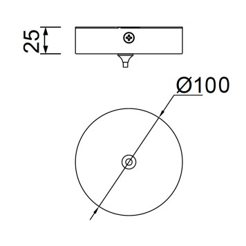 Потолочное основание для крепления подвесов Mantra Elsa 8265-11