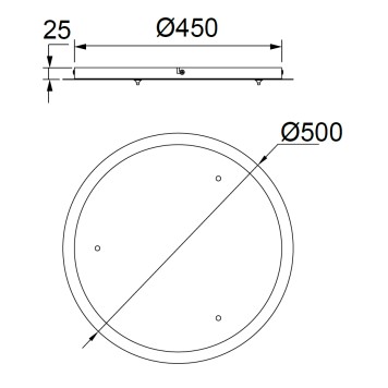 Потолочное основание для крепления подвесов Mantra Elsa 8271-11