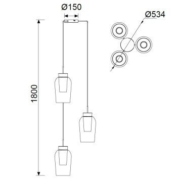Люстра Mantra Nora 8284-18