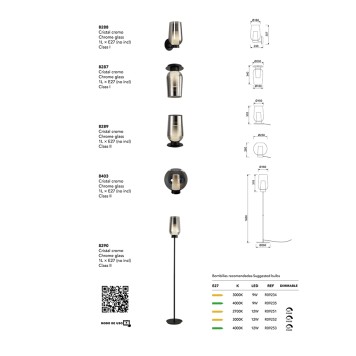 Лампа настольная Mantra Nora 8404-11