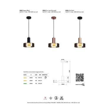 Лампа настольная Mantra Gin 8535-4