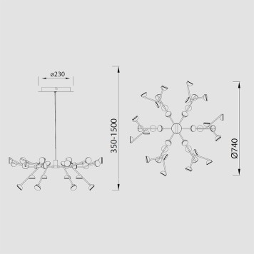 Люстра Mantra Adn 8651-9