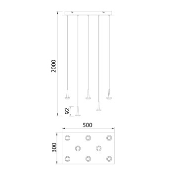 Люстра Mantra Andromeda 8934+8PL-4