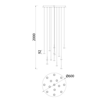 Люстра Mantra Andromeda 8935-3