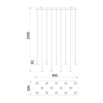 Люстра Mantra Andromeda 8936-2