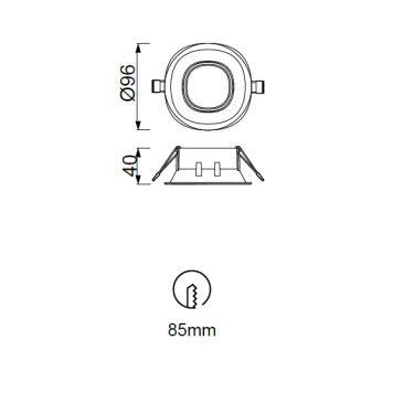 Светильник точечный Mantra Comfort C0164-3