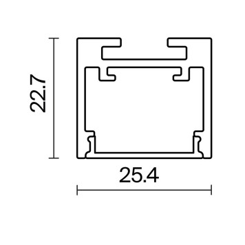 Профиль для светодиодной ленты Maytoni Led Strip ALM-2522-B-2M 633013-6