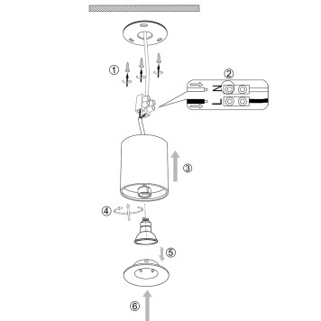 Светильник точечный Maytoni Alfa C012CL-01B-6
