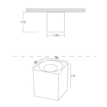 Светильник точечный Maytoni Alfa C013CL-01B-4