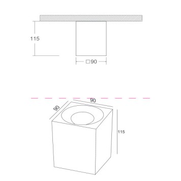 Светильник точечный Maytoni Alfa C013CL-01W-8