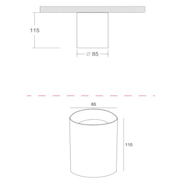 Светильник точечный Maytoni Alfa C014CL-01B-2