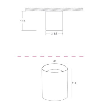 Светильник точечный Maytoni Alfa C014CL-01W-7