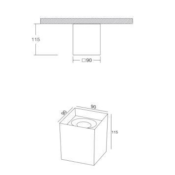 Светильник точечный Maytoni Alfa C015CL-01B-1