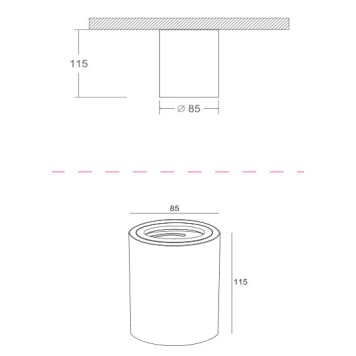 Светильник точечный Maytoni Atom C016CL-01B-12
