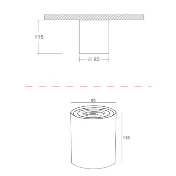 Светильник точечный Maytoni Alfa C016CL-01S-1