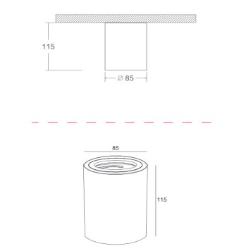 Светильник точечный Maytoni Atom C016CL-01W-15
