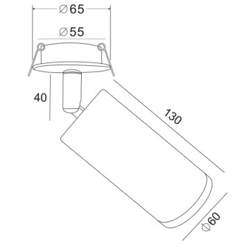 Светильник точечный Maytoni Focus C018CL-01MG-9