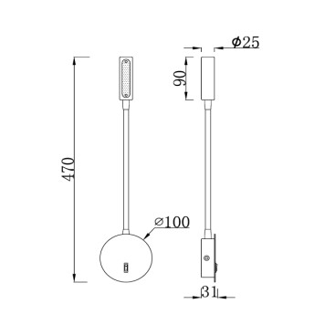 Спот Maytoni Stem C035WL-L3CH3K-10