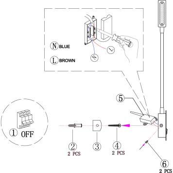 Бра Maytoni Stem C035WL-L3MG3K-8