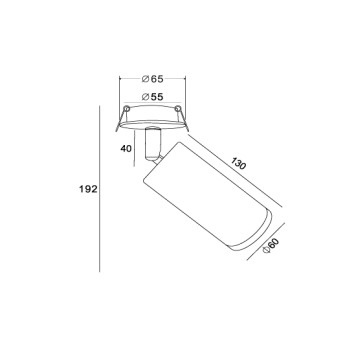 Светильник точечный Maytoni Focus Design C037CL-01G-2