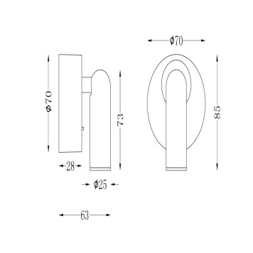 Спот Maytoni Mirax C038WL-L3W3K-4