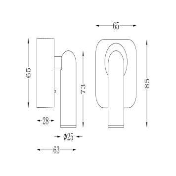 Спот Maytoni Mirax C039WL-L3W3K-11
