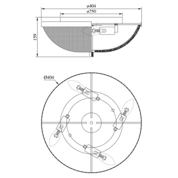 Светильник потолочный Maytoni Coupe C046CL-04G-5
