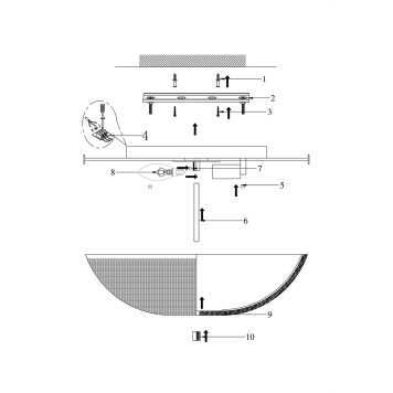 Светильник потолочный Maytoni Coupe C046CL-06N-4
