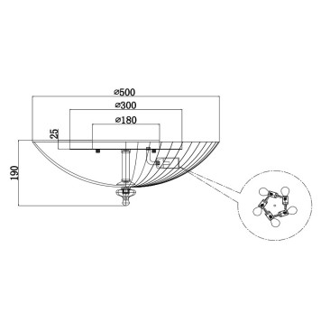 Светильник потолочный Maytoni Bonnet C809CL-05CH-4