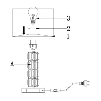 Лампа настольная Maytoni Talento DIA008TL-01CH-9