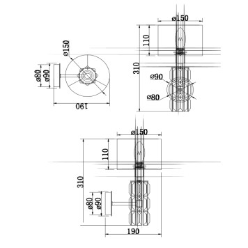 Бра Maytoni Talento DIA008WL-01CH-8