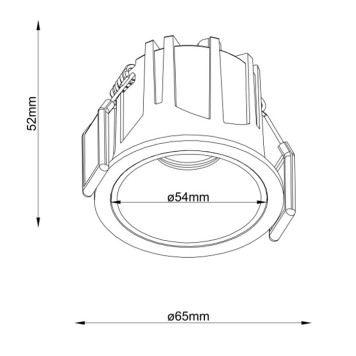 Светильник точечный Maytoni Alfa LED DL043-01-10W4K-D-RD-W-1