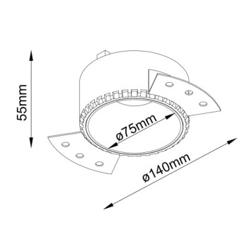 Светильник точечный Maytoni Share DL051-01-GU10-RD-WMG-7