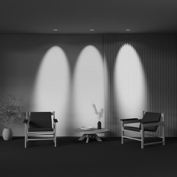 Светильник точечный Maytoni Lens DL105-12W3K-W-2