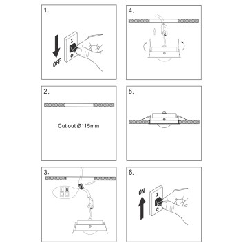 Светильник точечный Maytoni Lens DL105-12W3K-W-9